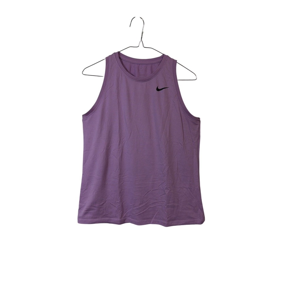 Nike Tank Top Womens Medium Purple CT2913-591 Activewear Sleeveless Swoosh Logo